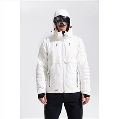 Снежна јакна од белог сомота